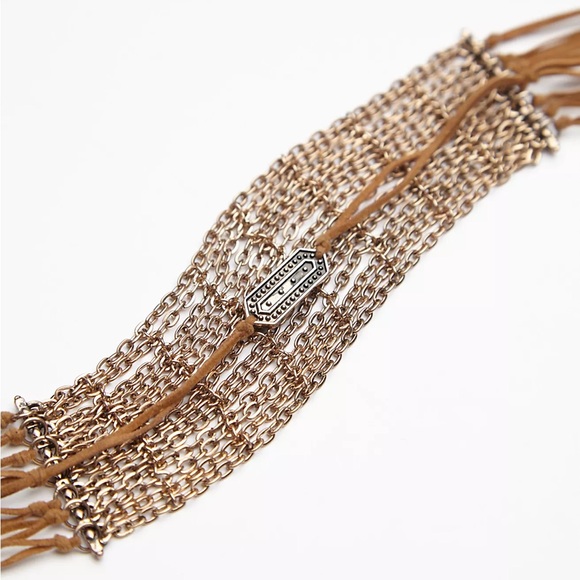 NWT Free People Rollin' in the Deep Choker Bronze - Picture 2 of 6